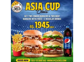 Pizza 363 Offers Asia Cup Deal 5 For Rs.1945/-